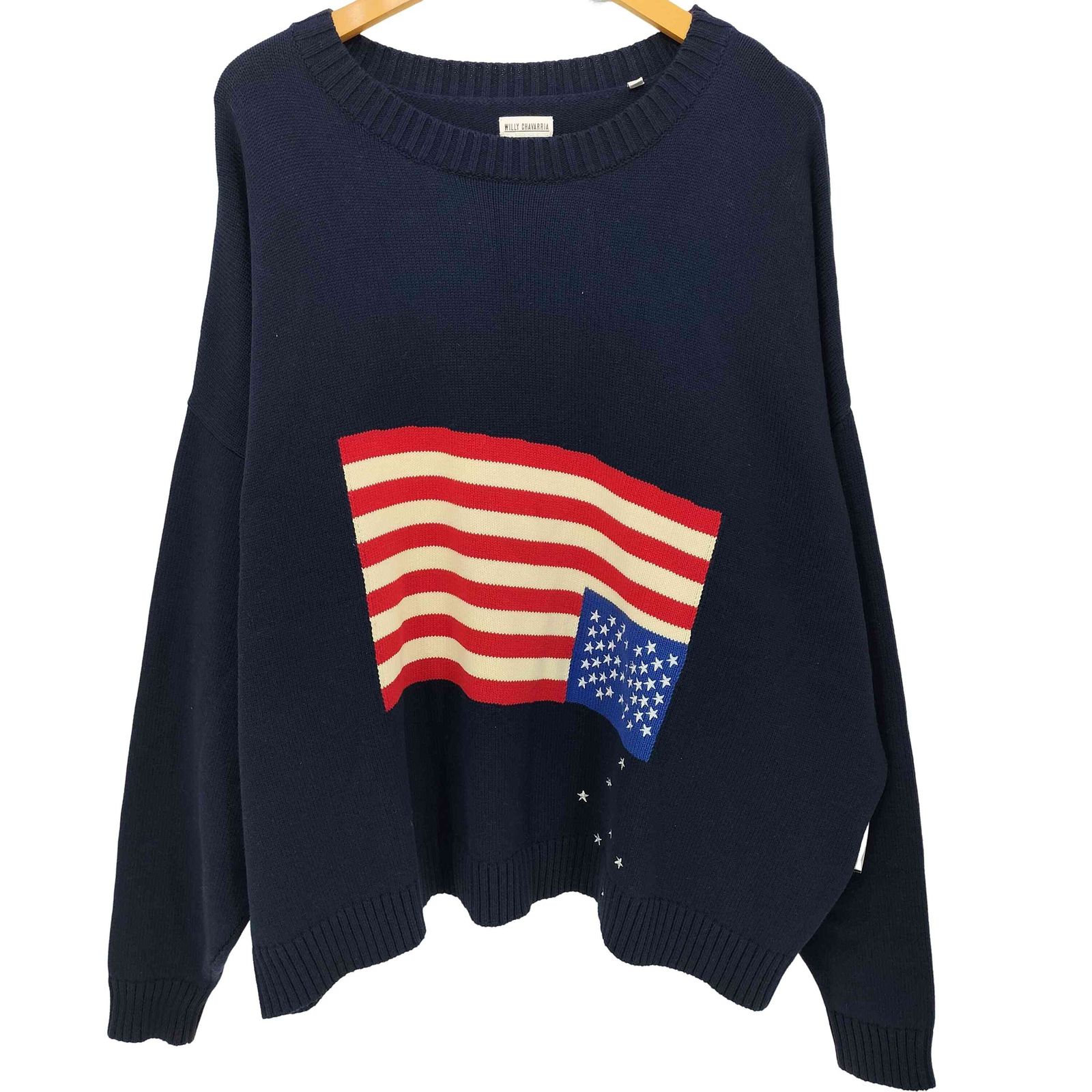 Willy chavarria 星条旗　ニット　ウィリーチャバリア ウィリーチャバリア WILLY CHAVARRIA 2019SS FALLING STAR SWEATER