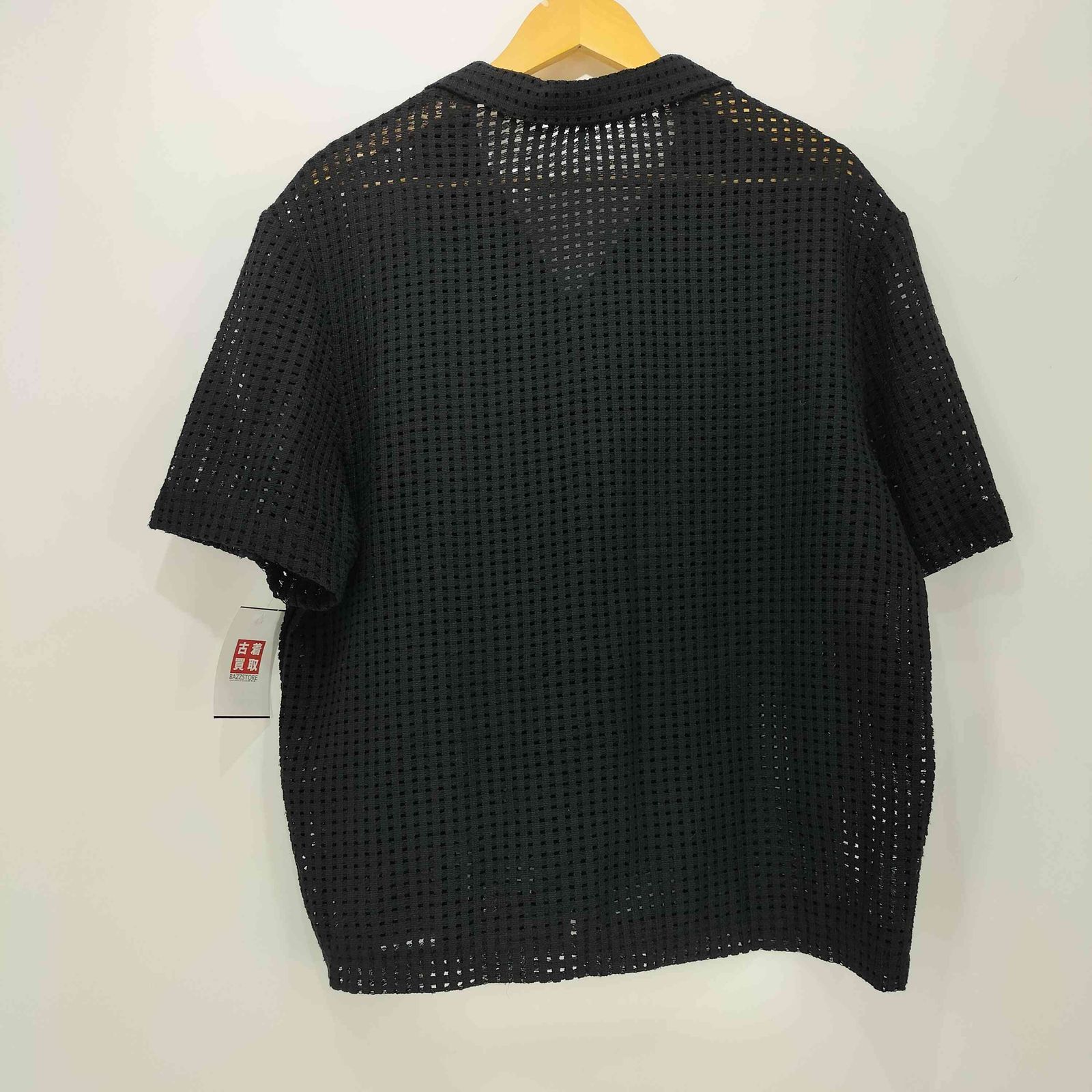 【新品】 ZARA クロシェ　メッシュ　ニット　オープンカラーシャツ　XL ザラ ZARA メッシュオープンカラーシャツ メンズ XL - メルカリ