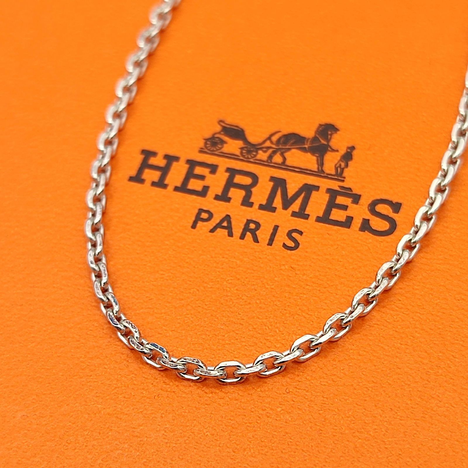 美品】HERMES エルメス セリエチェーンネックレス SILVER