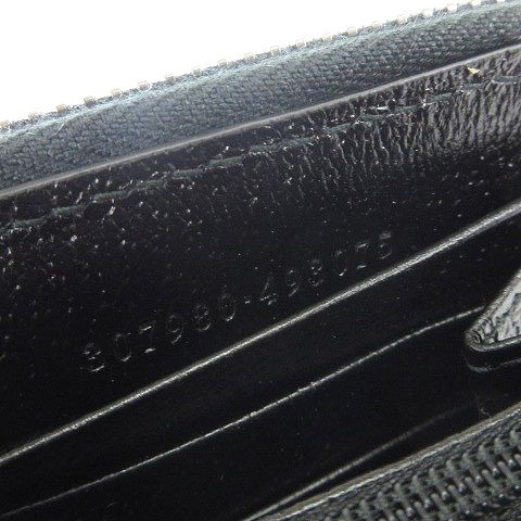 グッチ GUCCI GGキャンバス 長財布 ラウンドファスナー 307980 黒