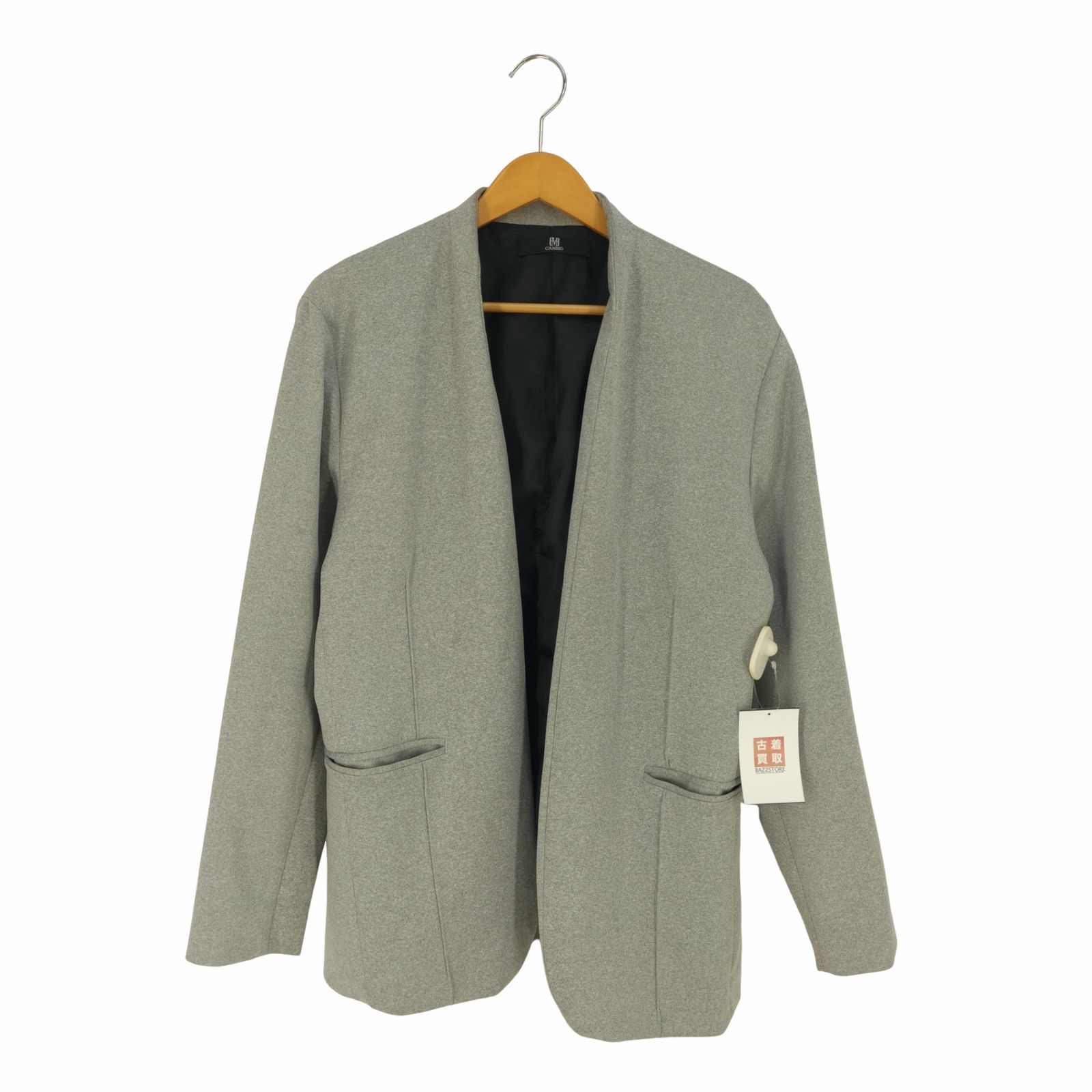【CAMBIO(カンビオ)】ピンタック入りストレッチポンチノーカラージャケット CAMBIO(カンビオ)】ピンタック入りストレッチポンチノーカラー