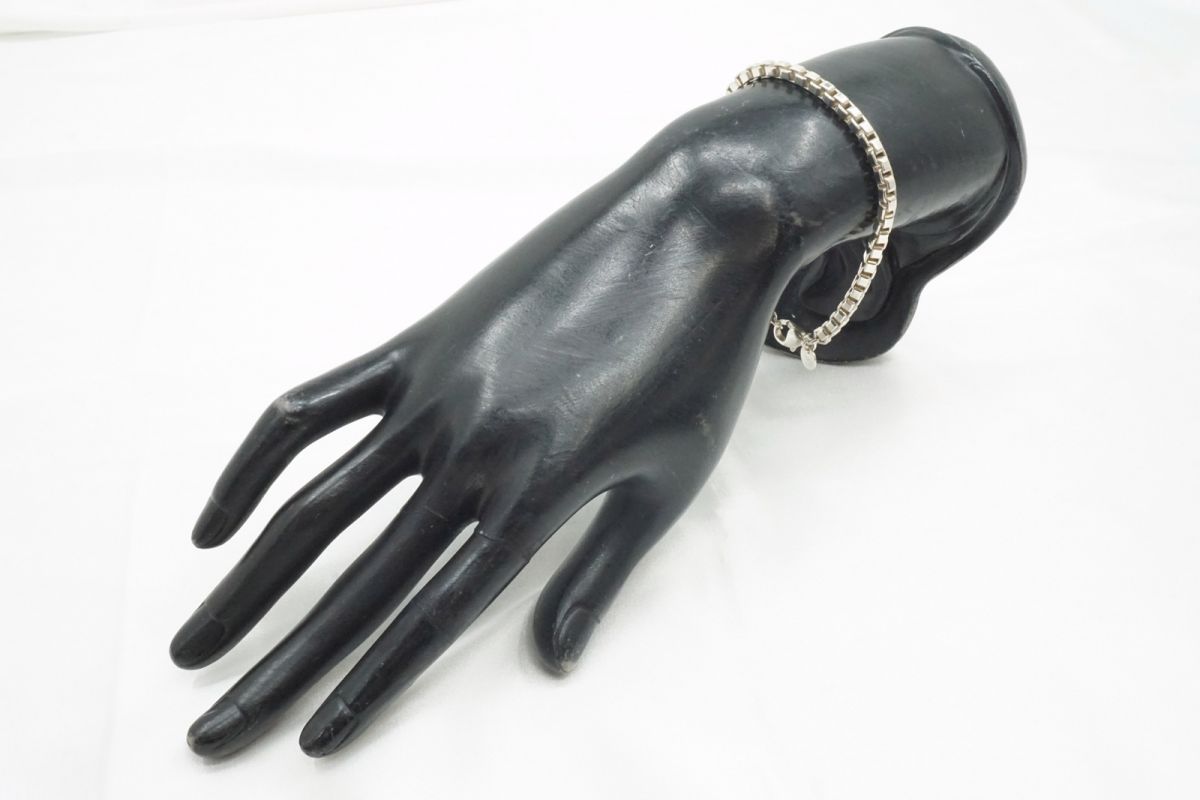 ティファニー ベネチアン ブレスレット チェーン SV925 銀 15.7g シルバー アクセサリー TIFFANY-Co. 4097j