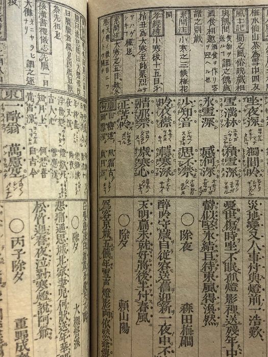 訓蒙月令 詩韻活法 乾坤2冊揃 明治21 瀧川昇編 、辻本尚古堂 袖珍本 - メルカリ