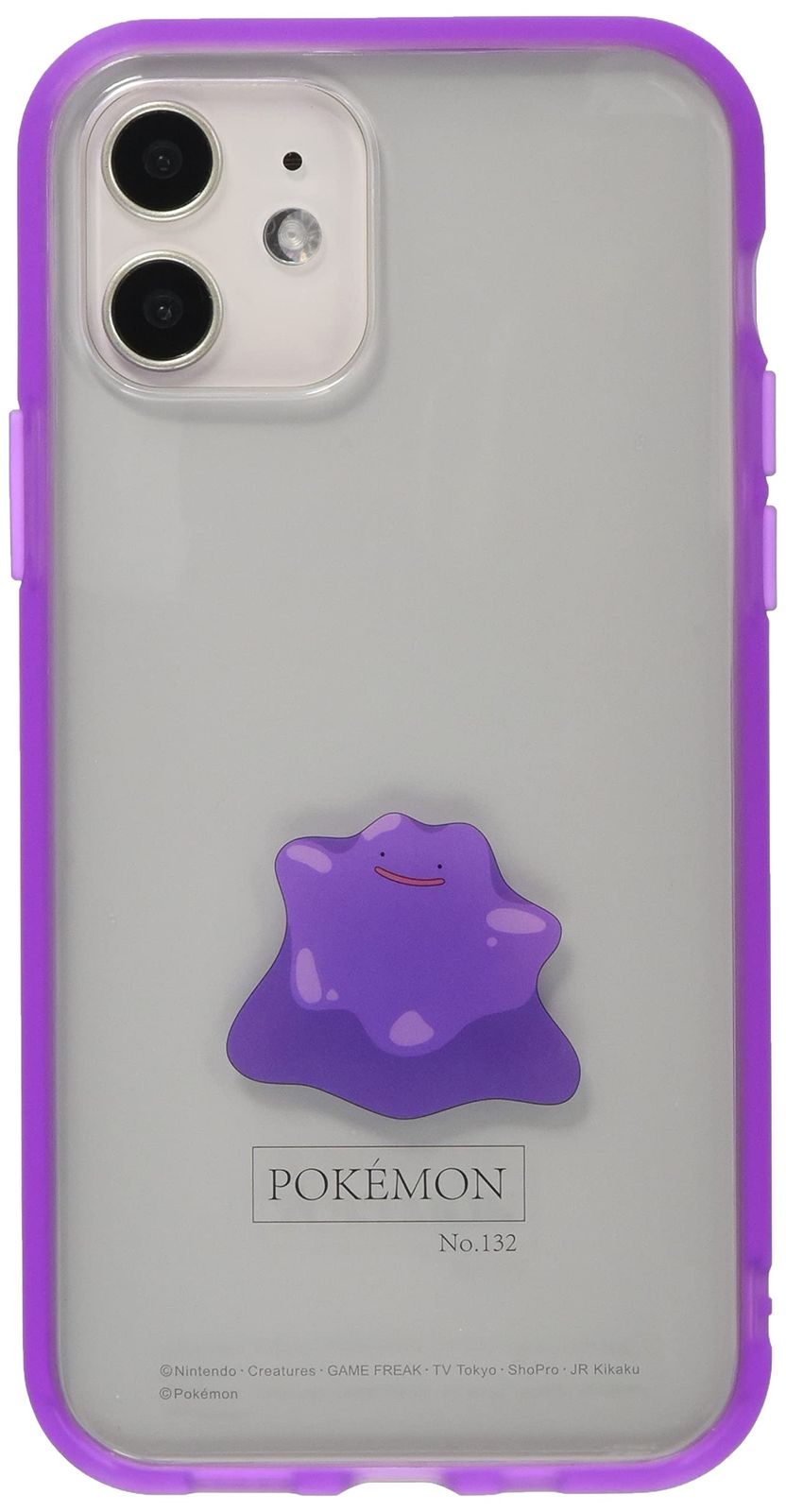 【人気商品】POKE-667B メタモン Pro(6.1インチ)対応ケース iPhone12/12 Clear パープル IIIIfit ポケットモンスター グルマンディーズ