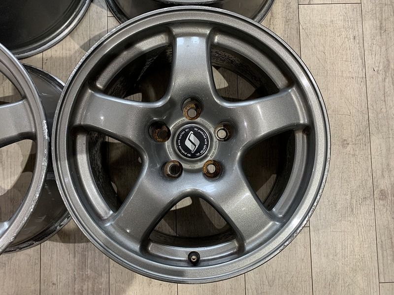 32スカイライン 純正ホイル ブロンズ塗装品】ニッサン R32 スカイライン タイプM 純正 16in