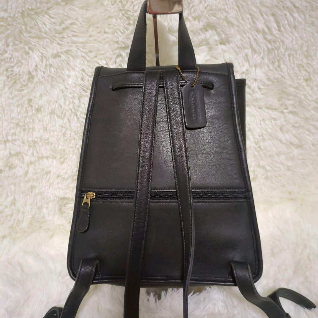 極美品✨ オールドコーチ オールレザー ターンロック ミニリュック 黒 ブラック オールドコーチ ☆ グローブレザー ターンロック リュックサック