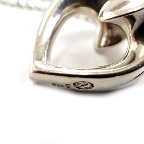 美品ハート 2002 ネックレス ジョージ ジェンセン/  GEORG JENSEN ジョージジェンセン ハート ネックレス 2002
