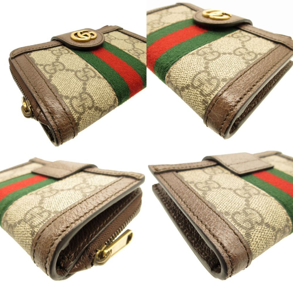 ✨美品✨ GUCCI グッチ　GGマーモント オフィディア コンパクトウォレット 新品同様 グッチ オフィディア 699353 GGマーモント コンパクト