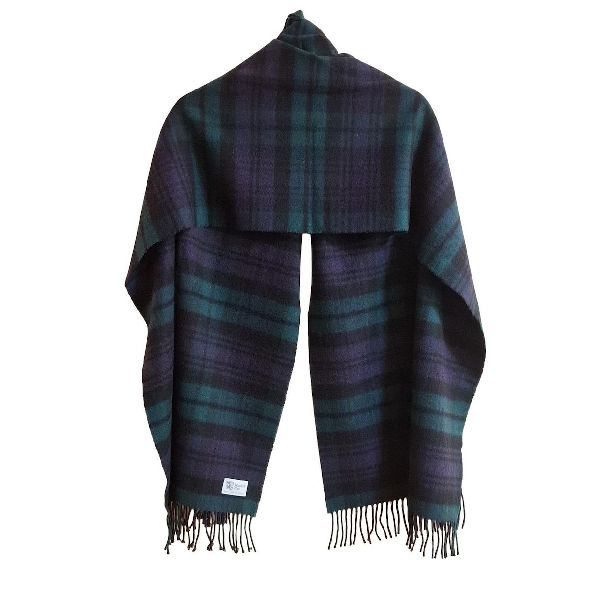 THE SHINZONE チェックカシミヤストール ネイビー Johnstons of Elgin ストール マフラー 「SHIPS別注」JOHNSTONS