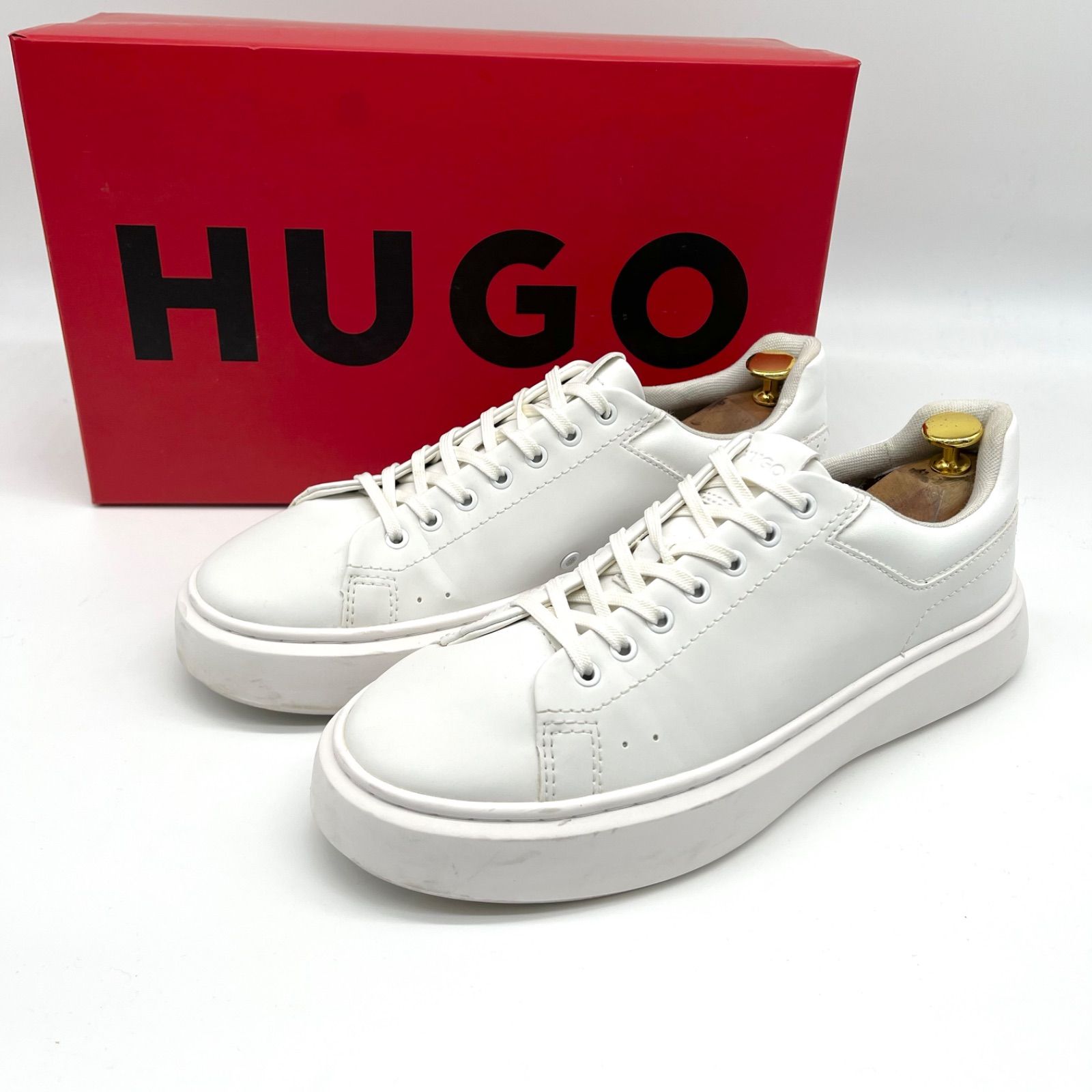 極美品○HUGO BOSS ヒューゴボス Allen ten piu 42サイズ 26.5cm〜27.0 
