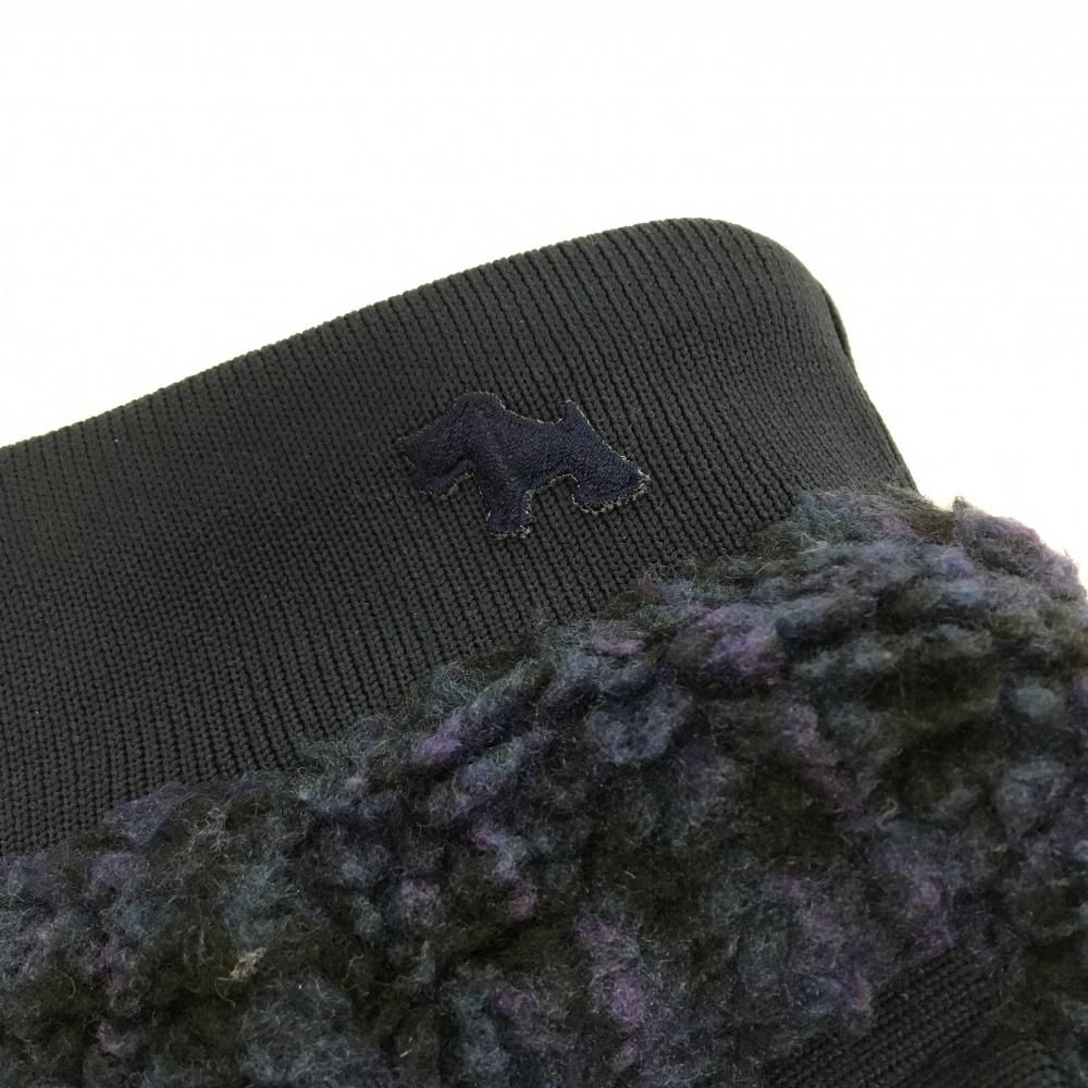 美品】ヒールクリーク ボアスカート ダークネイビー×パープル チェック