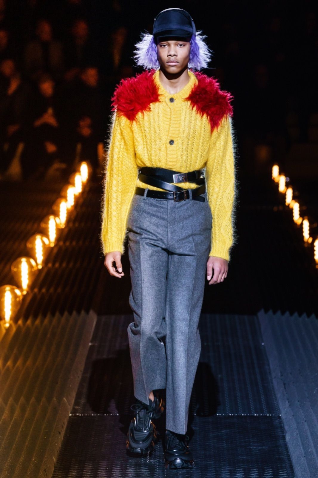 PRADAのカーディガン PRADA / 19AW FUR KNIT CARDIGAN - メルカリ