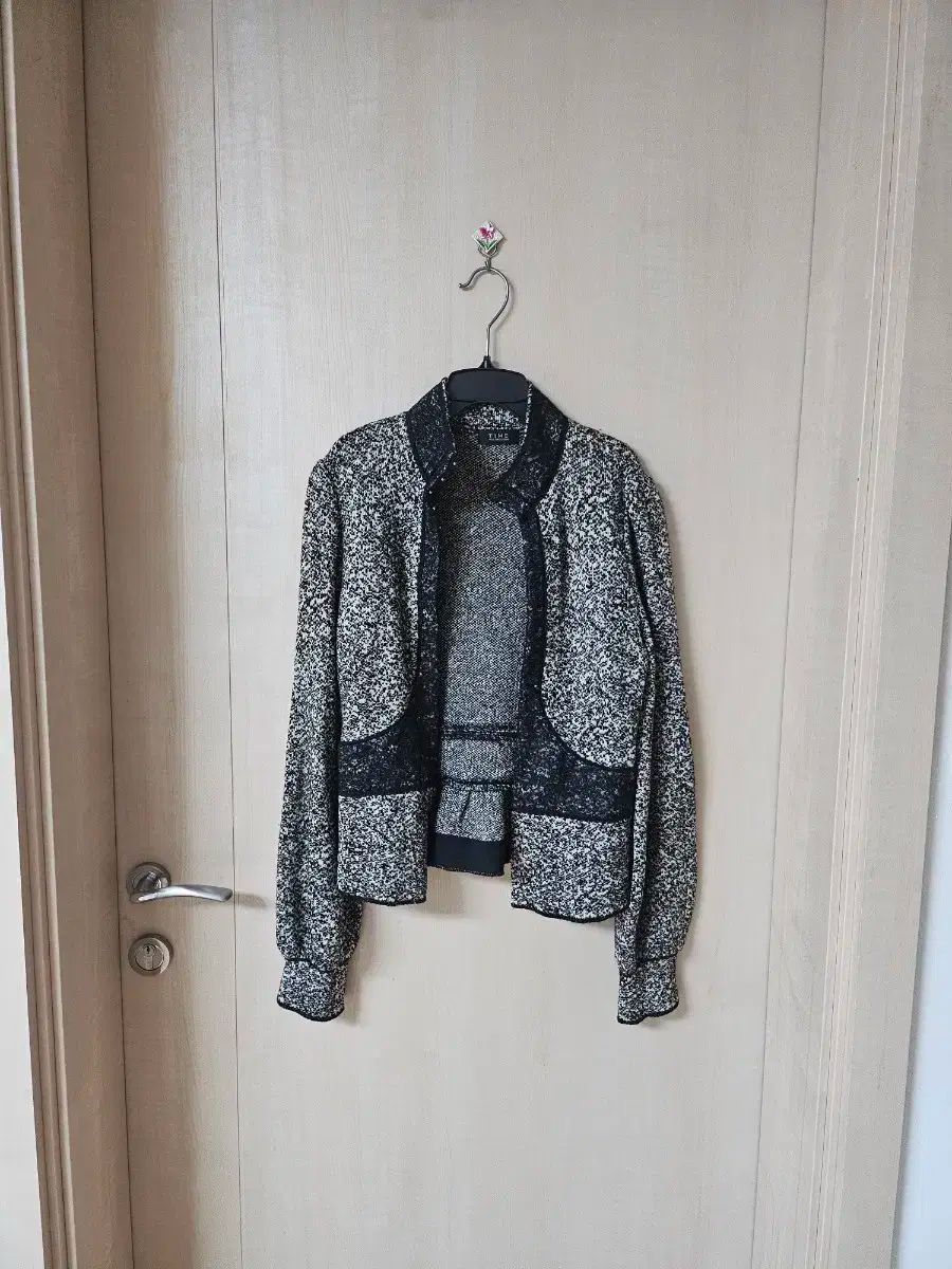 TIME ミックス ツイード レース ジャケット