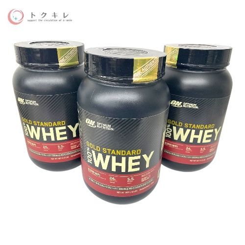 トクキレ ファイブセンス ゴールドスタンダード 100％ ホエイプロテイン ダブルリッチ チョコレート 907g 3個セット Optimum Nutrition G Standard Whey