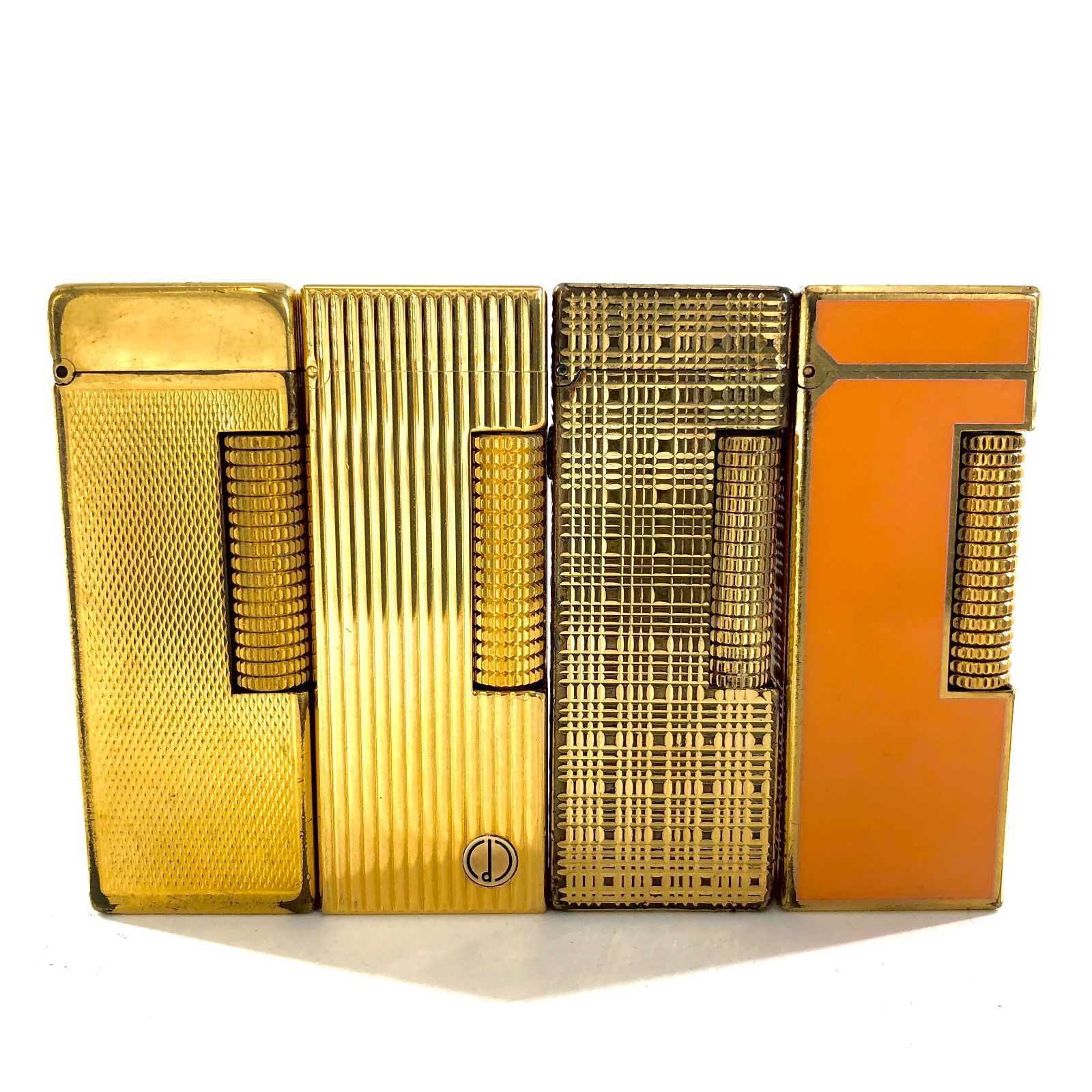ライター】 dunhill ダンヒル 4点まとめ品 ガスライター ゴールド 