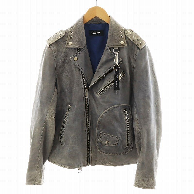 ディーゼル DIESEL L-KIOV ライダースジャケット ダブル 牛革 ディーゼル DIESEL L-KIOV ライダースジャケット ダブル 牛革