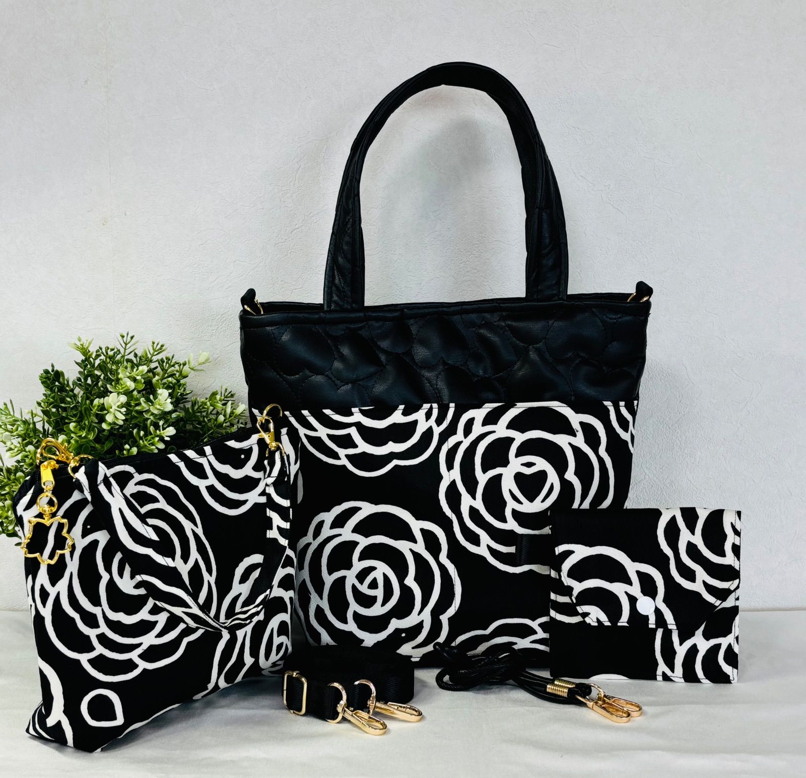 ハンドメイド オーダーページ パネル トートバッグ ポーチ 女の子