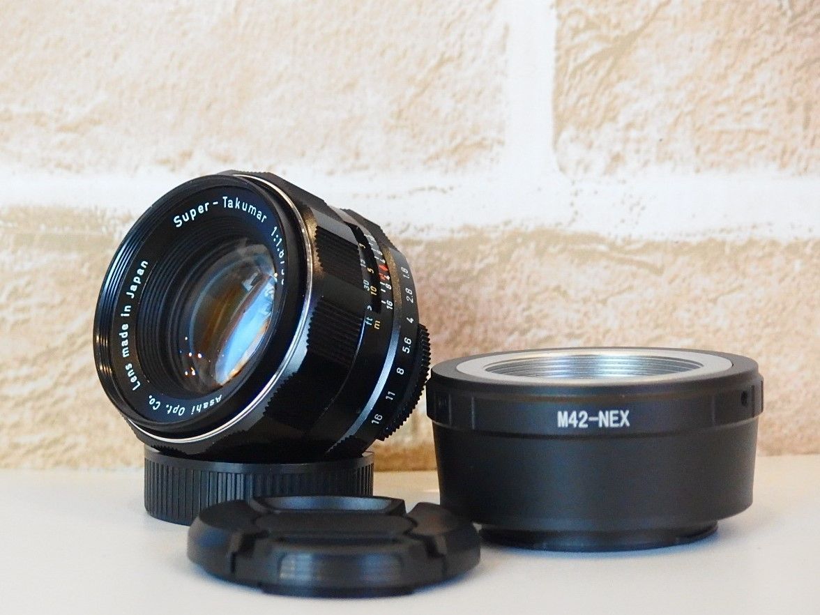 Super Takumar 55mm F1.8 SONY Eマウントアダプター付 Super Takumar