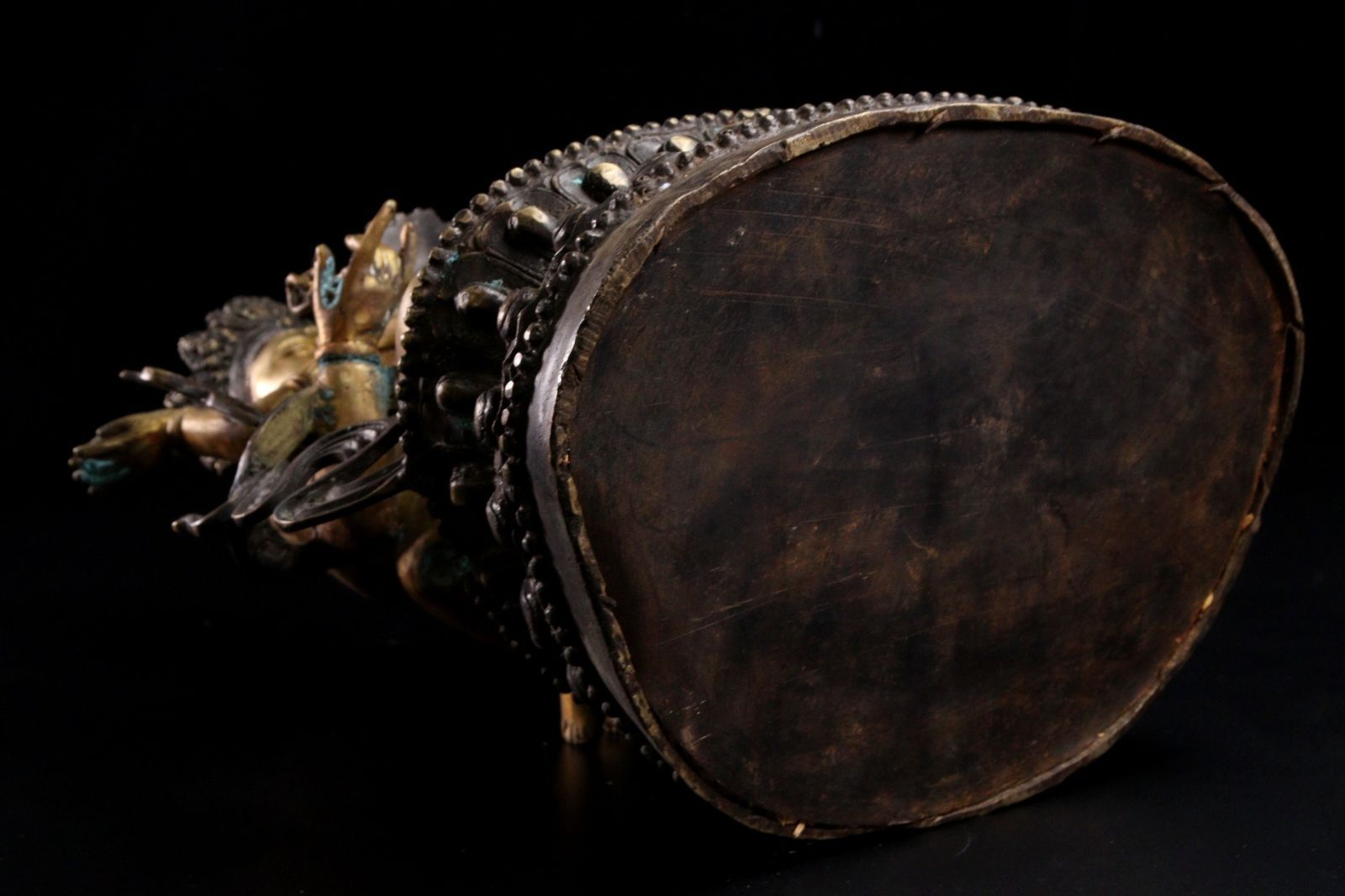 仏教美術 銅製 歓喜仏 37cm 6930g チベット仏教 仏像唐物骨董 楾