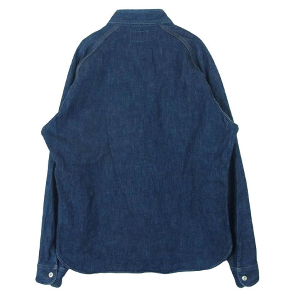 デラックスウエア DELUXE WARE DENIM SHIRT 40s デニム ワーク シャツ インディゴブルー系