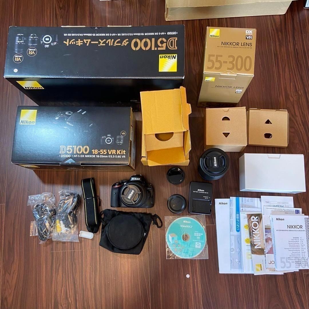 Nikon D5100 ダブルズームキット 一眼レフ ほぼ新品 3385 - メルカリ