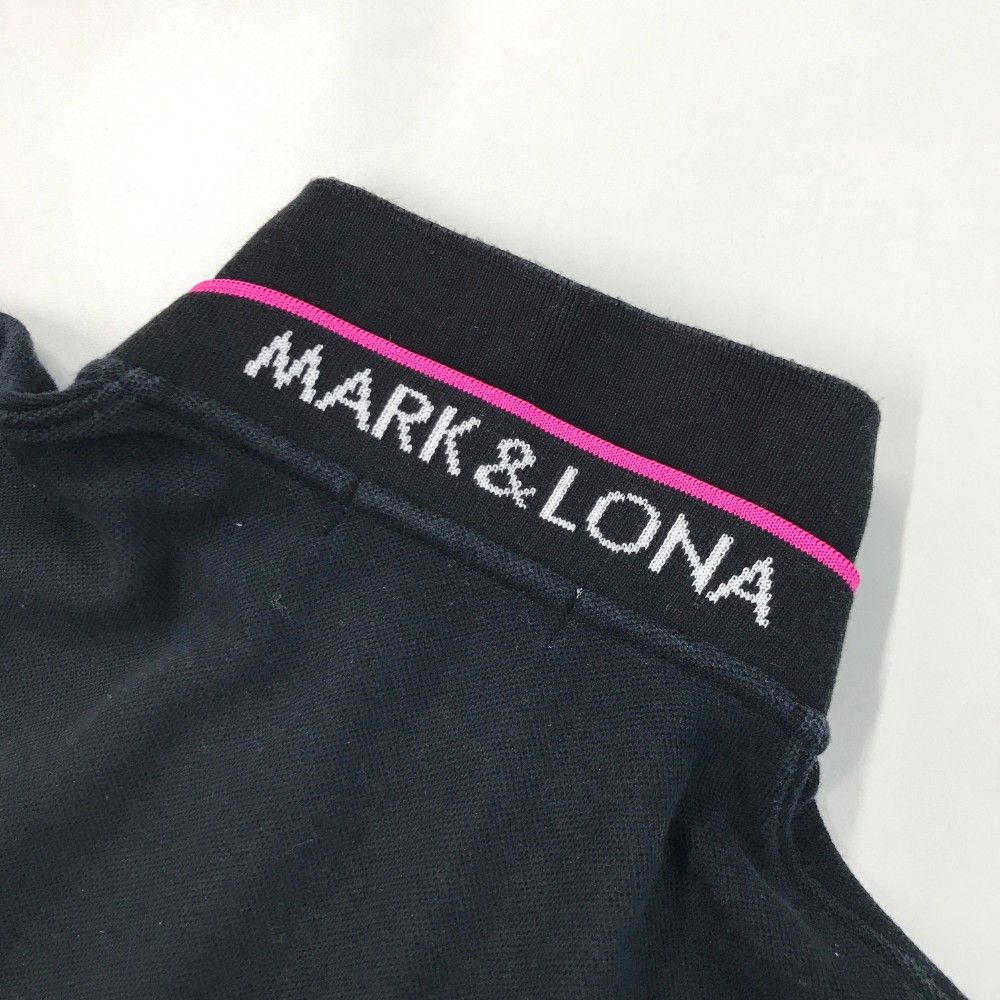 サイズ：38 MARK&LONA マークアンドロナ 半袖ポロシャツ ブラック系