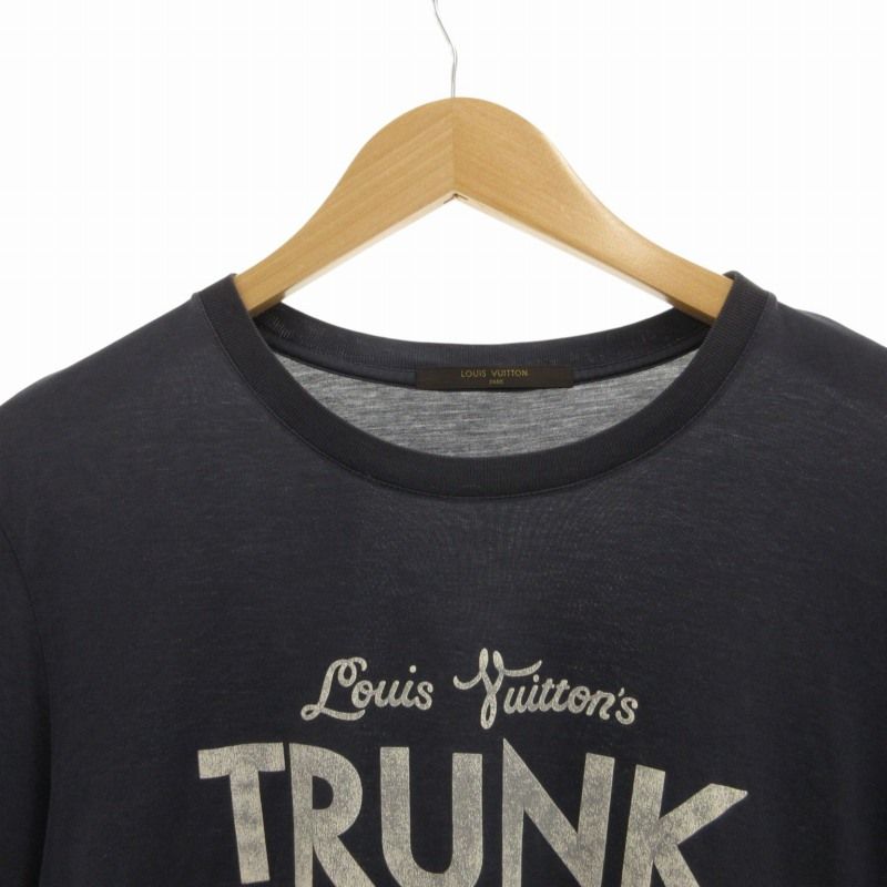 ルイヴィトン LOUIS VUITTON TRUNK プリントTシャツ カットソー 半袖 L 紺 ネイビー /FF □EC - メルカリ