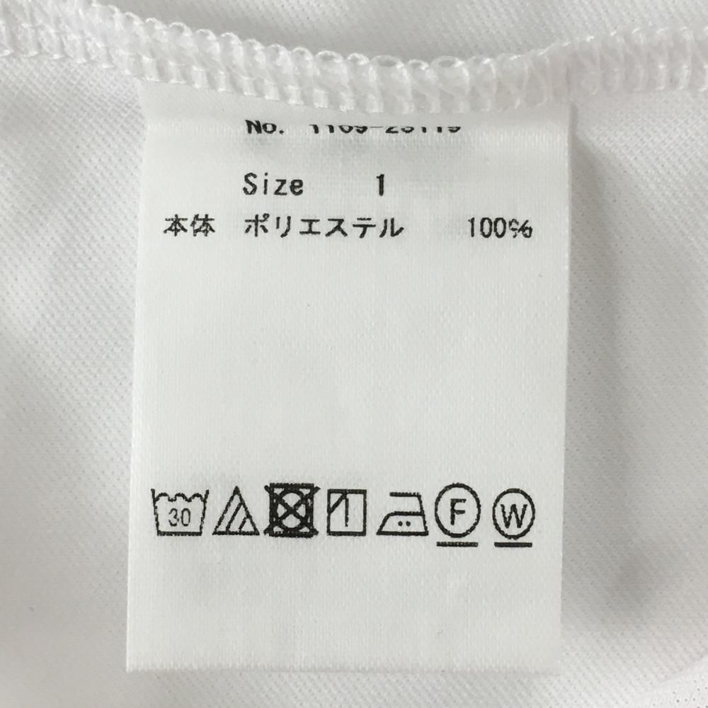 新品】シーピージーゴルフ ノースリーブポロシャツ 白×レッド 前ライン