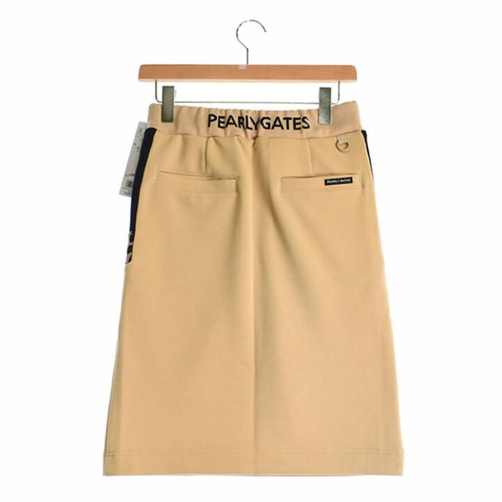 新古品 パーリーゲイツ レディース Sサイズ スカート ベージュ系 古着ゴルフウェア