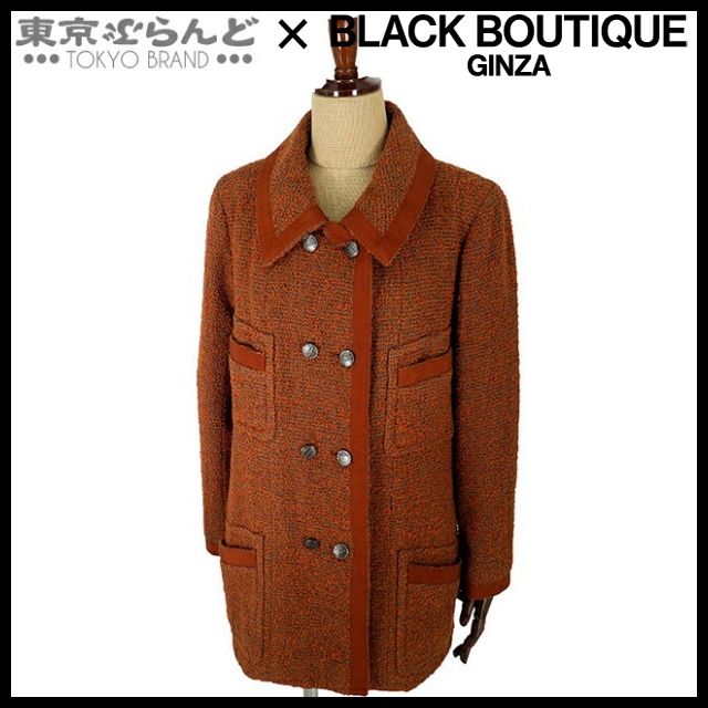 シャネル CHANEL ツイード ダブルジャケット ロゴボタン P09517V05930  