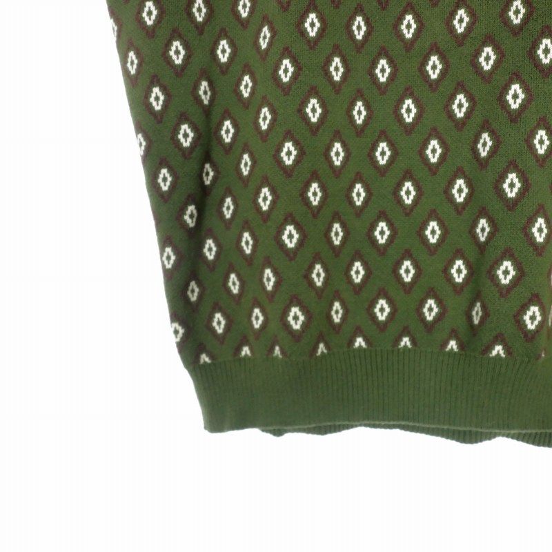 TTT_MSW ティーモダンストリートウェア 23SS Diamond knit polo vest