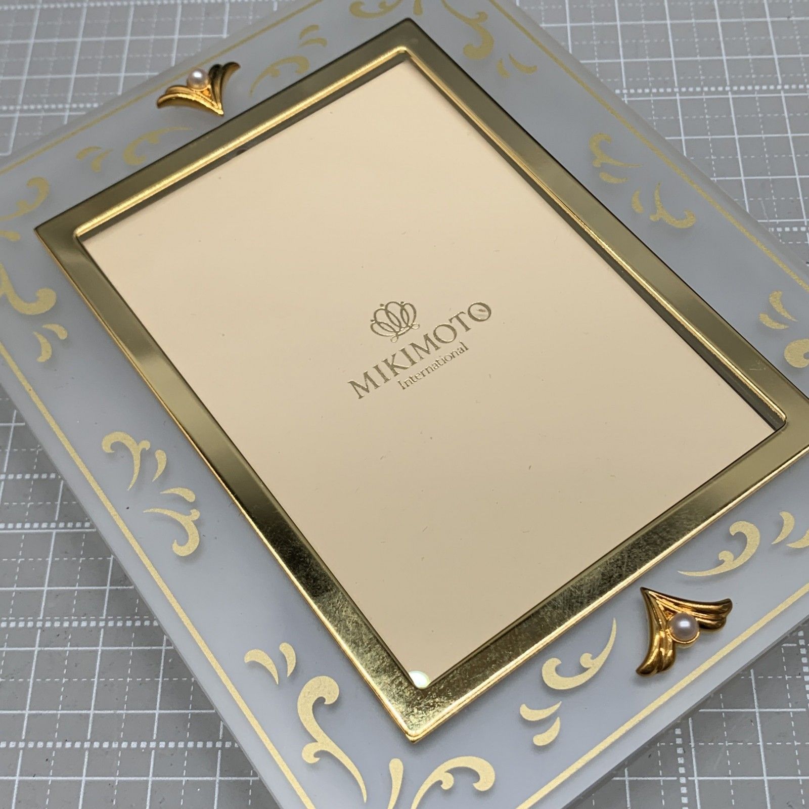 N326 未使用 MIKIMOTO ゴールドカラー 真珠 パール フォト