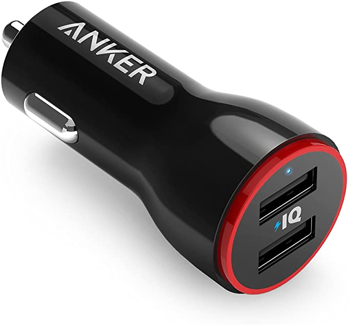 Anker PowerDrive 2 (24W/4.8A 2ポート USBカーチャージャー) iPhone、Android、IQOS対応
