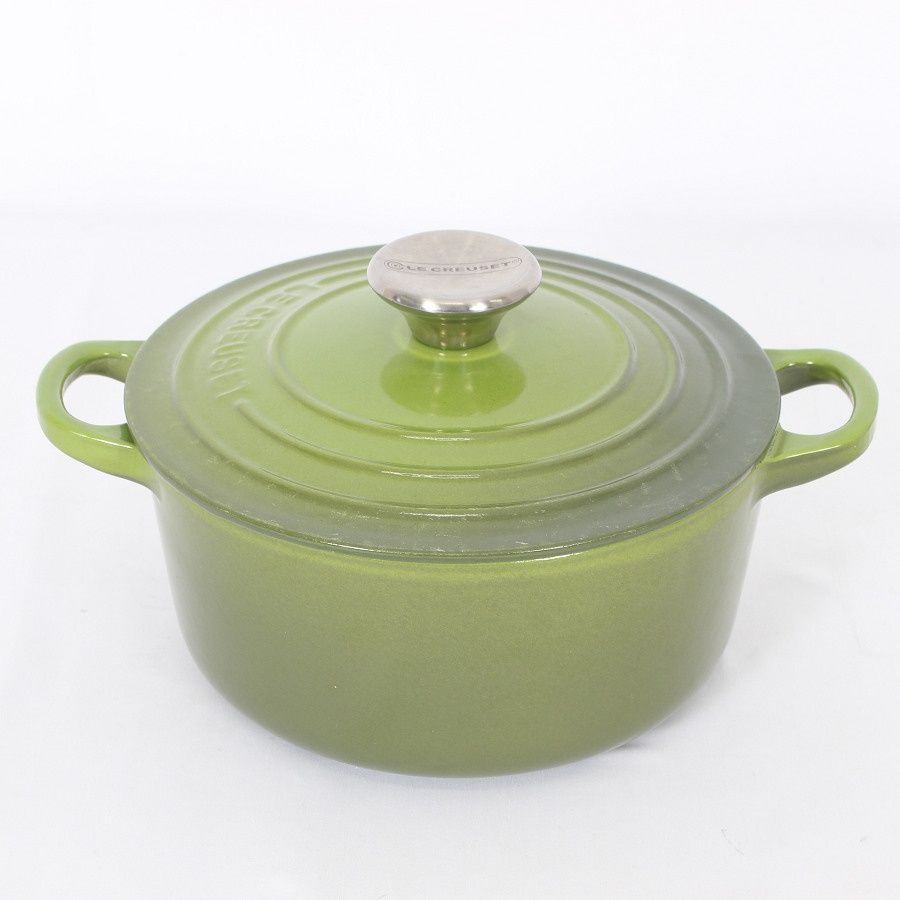LE CREUSET　ココット ロンド フルーツグリーン　18cm Amazon | Le Creuset ル・クルーゼ シグニチャー ココット