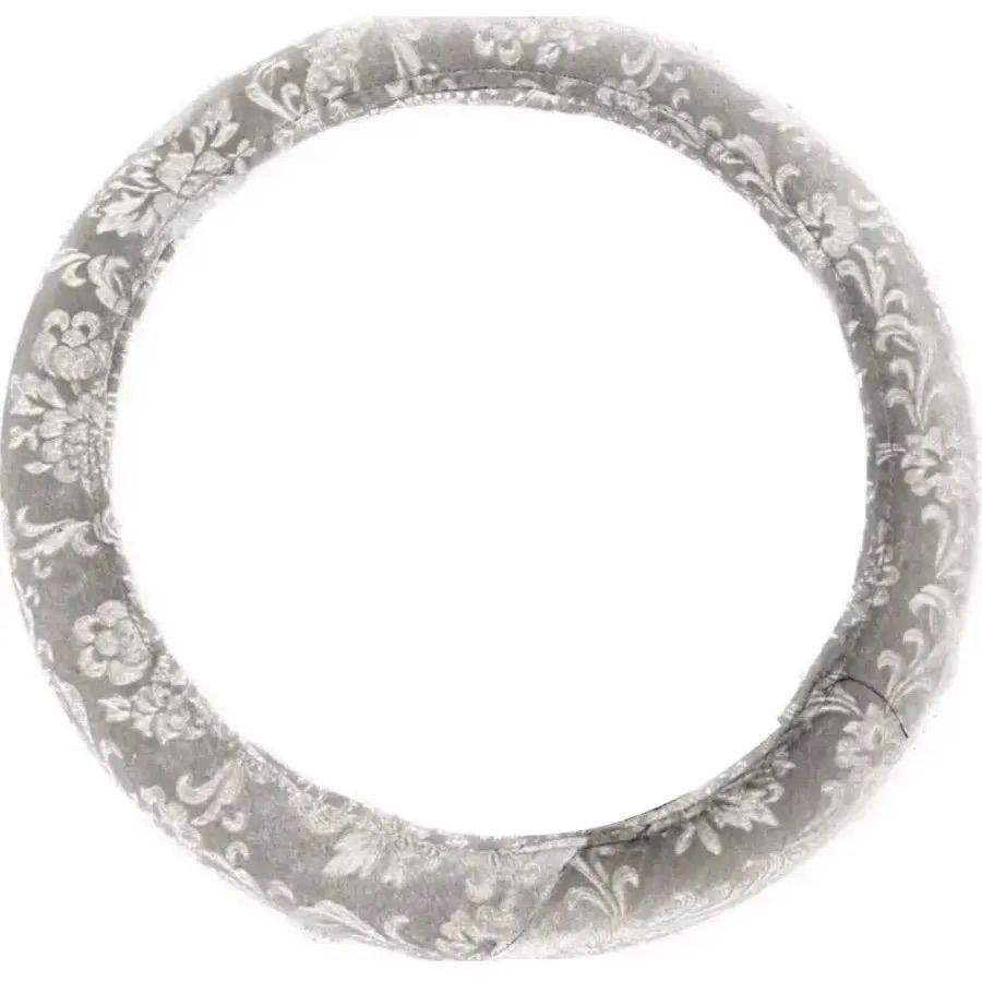 【国産新品】金華山　ローレルシルバー　ハンドルカバー　2HL 金華山 極太 ハンドルカバー ローレルシルバー ホワイトダブルステッチ