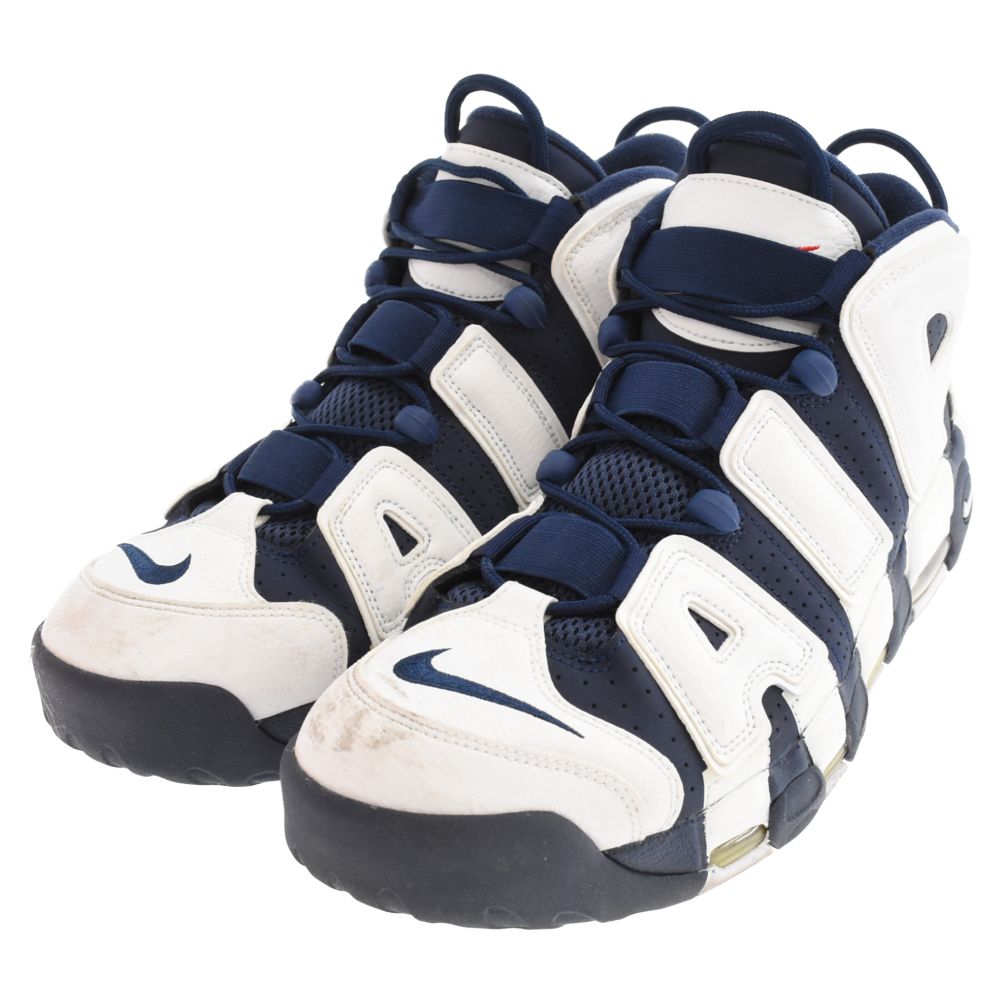 NIKE ナイキ AIR MORE UPTEMPO OLYMPIC エアモアアップ テンポ オリンピック ハイカットスニーカー ホワイト/ネイビー US11 414962-104