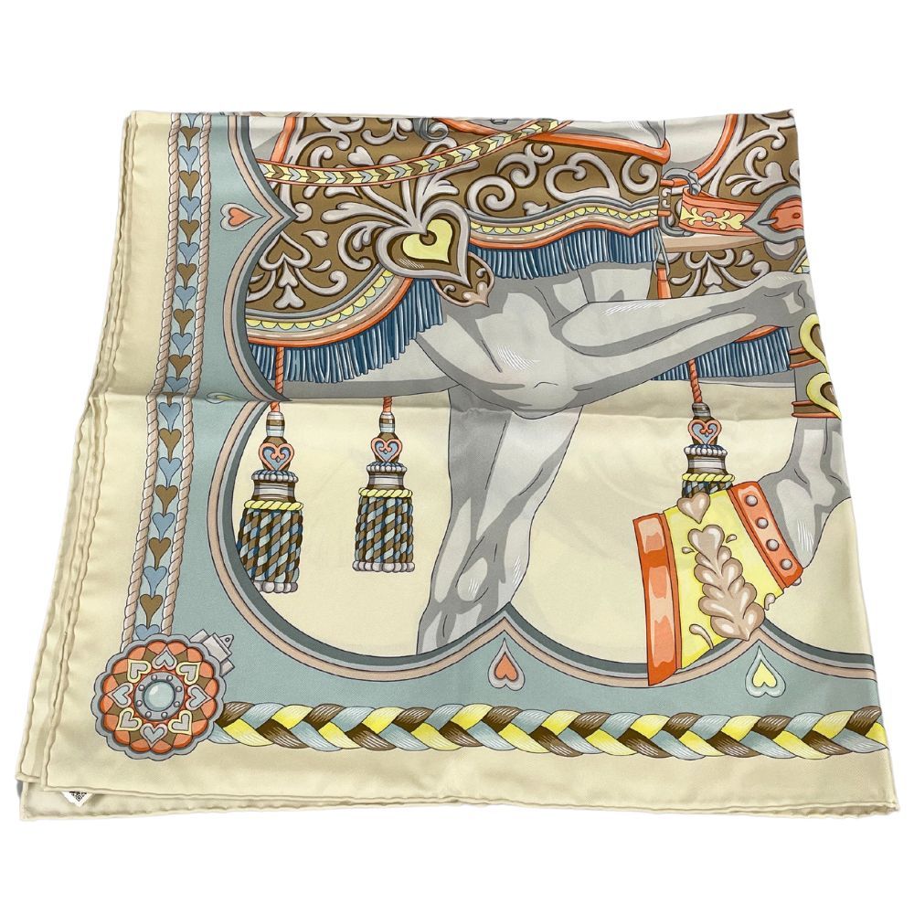 HERMES エルメス シルク スカーフ 22SS HARNAIS DE COEUR アルネ