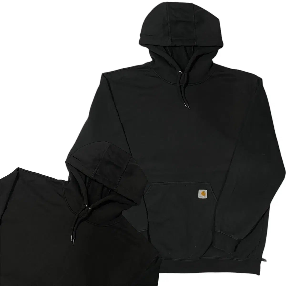 Carhartt(カーハート) 黒 裏起毛 フード付きTシャツ XL