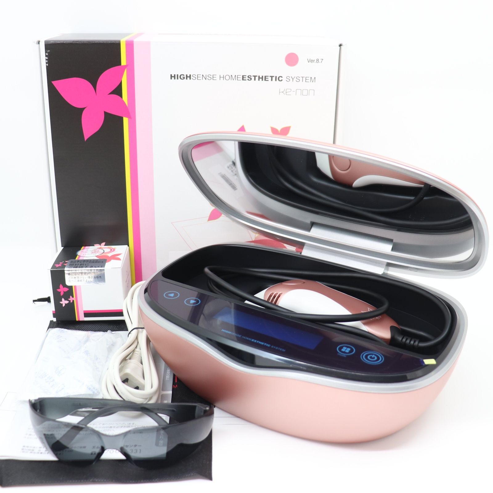 ケノン Ver.7.2 高感度ホームエステシステム 脱毛器 ピンク ケノン 高
