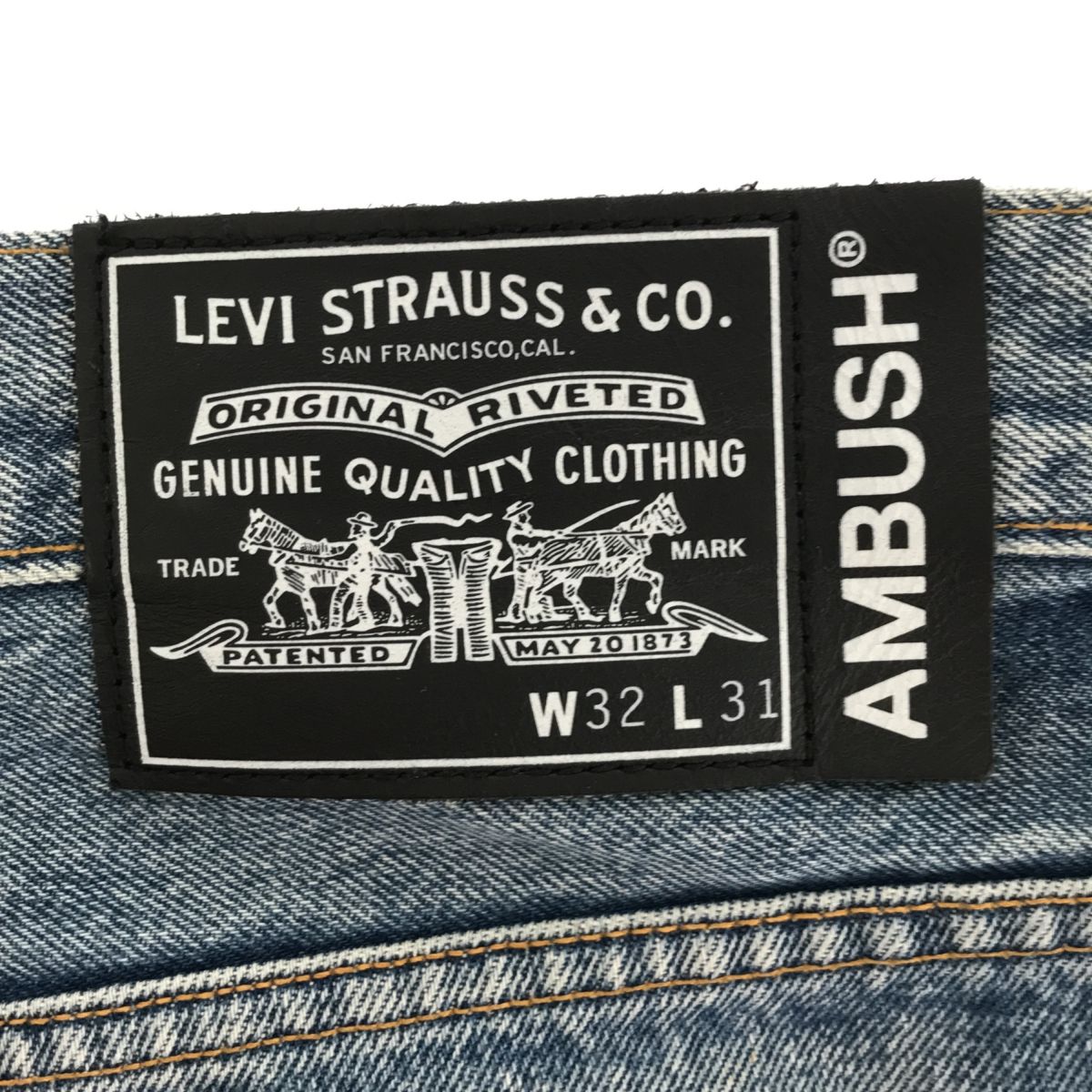 AMBUSH×LEVI'S PC9-A4208-0000 デニムパンツ サイズW32×L31 STRAIGHT