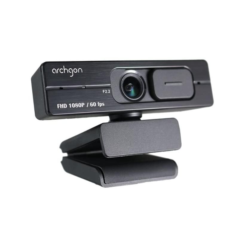Archgon C6206 Full HD 1080P|60fps Webカメラ 低照度補正 プライバシーカバー付き 広角レンズ 無指向性マイク Teams SkypeとZoomに対応