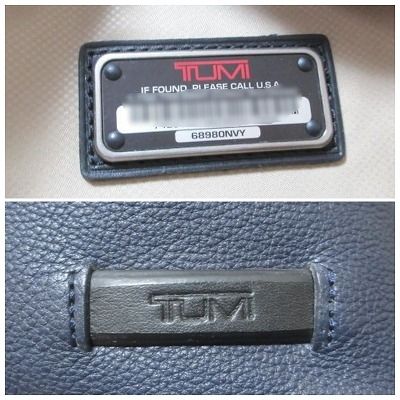 トゥミ TUMI オールレザー リュックサック 68980NVY 鞄 A4収納 紺