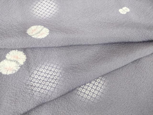 平和屋着物▽上質な小紋　単衣　霞丸文　蛍暈し　正絹　逸品　DAAV5200az 平和屋着物▽上質な小紋 単衣 霞丸文 蛍暈し 正絹 逸品 DAAV5200az