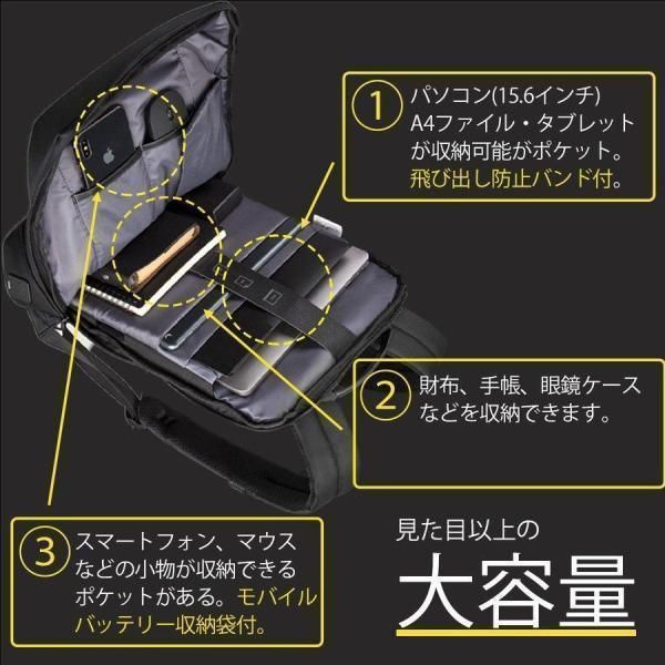 海外ファッション通販。 ビジネスリュック 薄型 メンズ 薄い おしゃれ ビジネス リュック 大容量 通勤 通学 防水 軽量 バックパック リュックサック 通勤 旅行 黒
