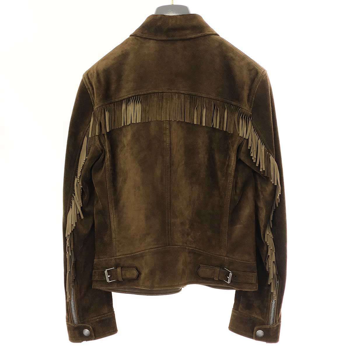 TOM FORD トム フォード 15SS フリンジ スエードレザージャケット 