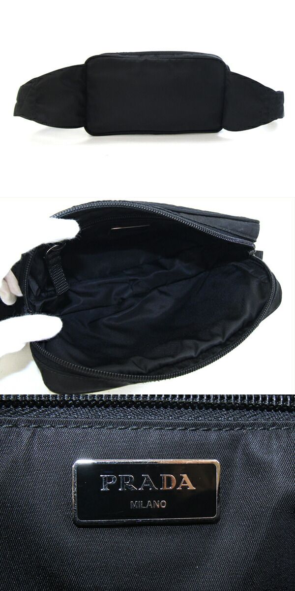 プラダ/PRADA ナイロンボディーバック VA0977 保証書、保存袋付き