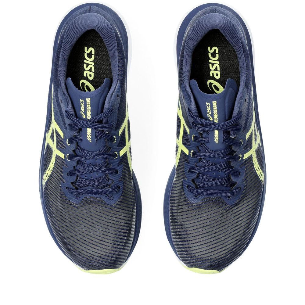 ASICS MAGIC SPEED3 26.5cmランニング　ブルー/イエロー よりスムーズで推進力のある走りを生み出すカーボンプレート搭載