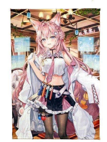 6点セット タペストリー|アクリルスタンド|キーホルダー2点|しっぽチャーム|ポストカード