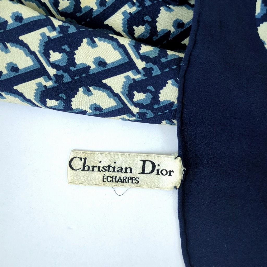 クリスチャンディオール　トロッター　大判ストール　シルク100 イタリア製 クリスチャンディオール トロッター 大判ストール シルク100