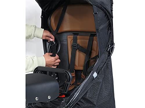 ズラバーズ 自転車 幼児座席用レインカバー ブラック BRIGHTFACE_UK